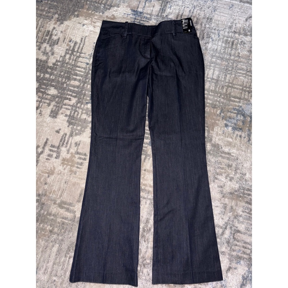 NY&Co 7th Avenue Modern Fit Bootcut Denim Like Dress Pants 8 Average